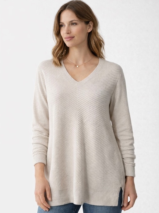 Eileen Fisher Sweaters - Eileen Fisher System Extra Fine Merino Wool top Women's size large soft pink